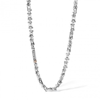 Men's stainless steel and PVD rose Comete Exchange line