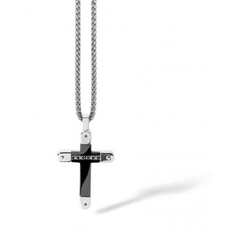 Men's stainless steel cross necklace Comets Lux line