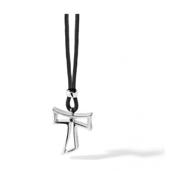 Collana Tao Comete Uomo in acciaio e cordino linea Holy