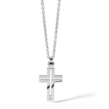 Girocollo in acciaio e diamante - UGL488