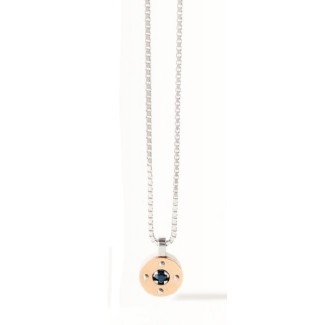 Comete Man in silver and rosé PVD line Ray