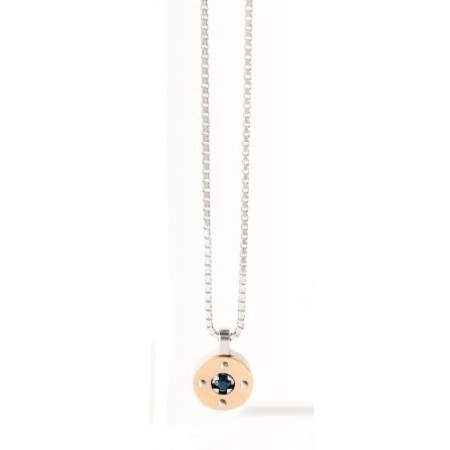 Collana Comete Uomo in argento e PVD rosè linea Ray