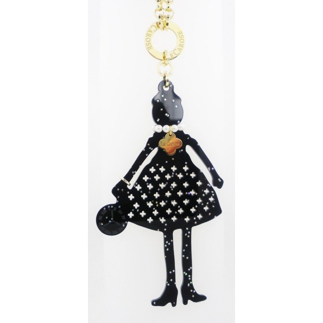 Collana bambola Le Carose Couture
black con brillantini
