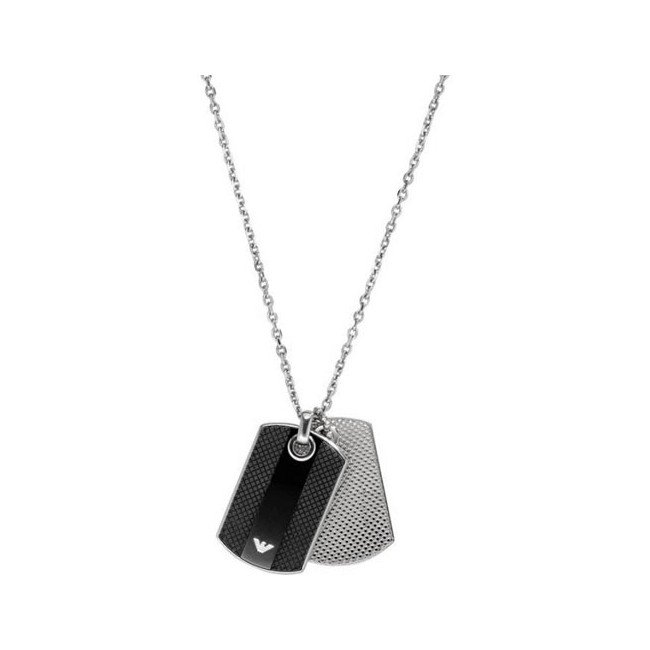 Military nameplates Emporio Armani necklace-EGS1542040