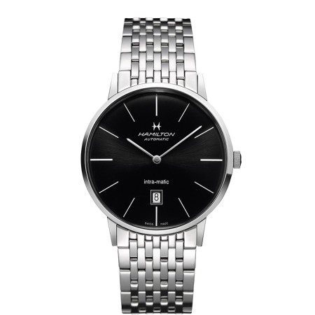 Orologio Hamilton Intra Matic XL Auto nero - H38755131