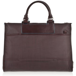 Borsa business Piquadro marrone tessuto - CA3171AK/MO