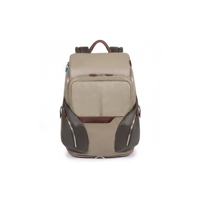 CA3773OS/Dove leather Backpack-piquadro Coleos square TO