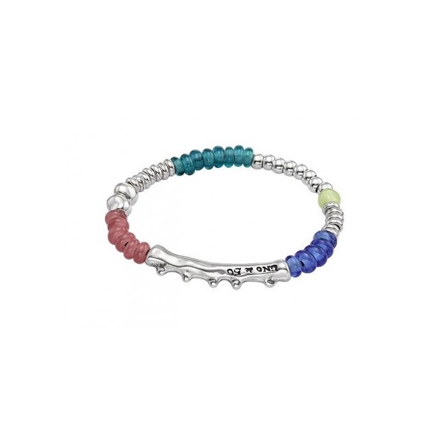 One bracelet de50 Seaweed sea glass and metal