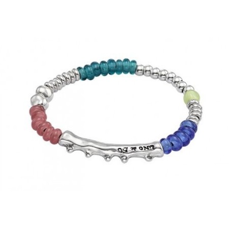 Ein Armband de50 Algen Meer Glas und Metall