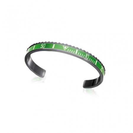 Bracciale Classic Black- Verde Speedometer