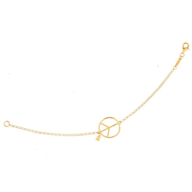 Bracciale Tous Vermeil simbolo pace argento placcato oro