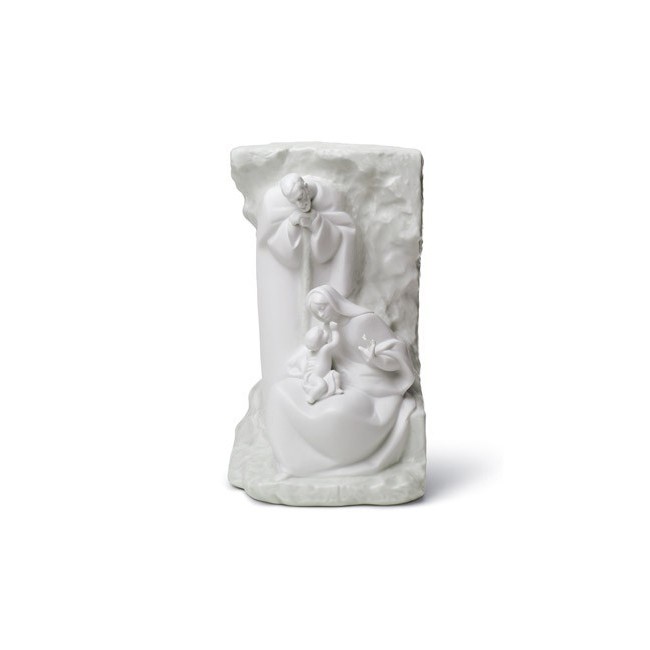 Sculpture in Porcelain Lladrò The Rock Holy Family 