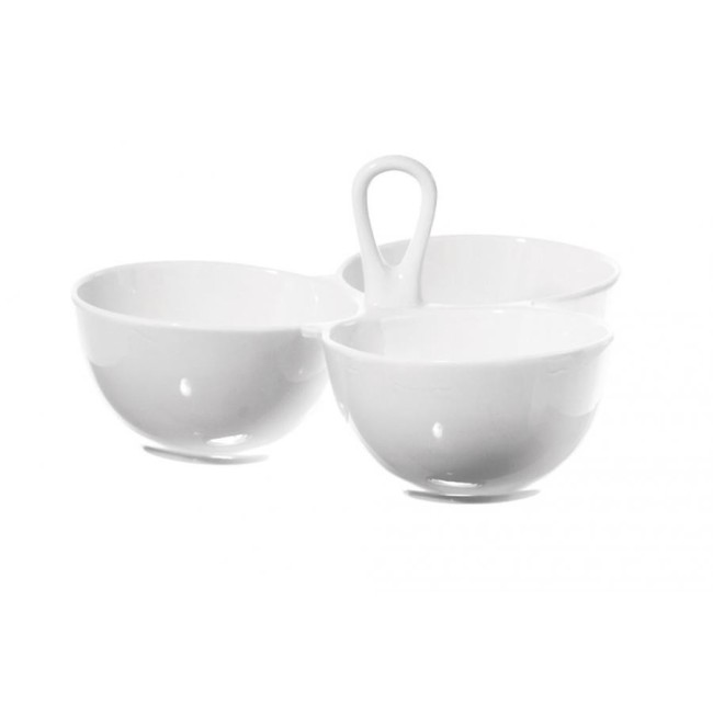 White Porcelain dish Banquet to three bowls