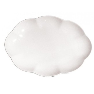 White Porcelain oval Villa dei Fiori