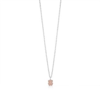 Tous rose quartz necklace with pendant - 215434550 2