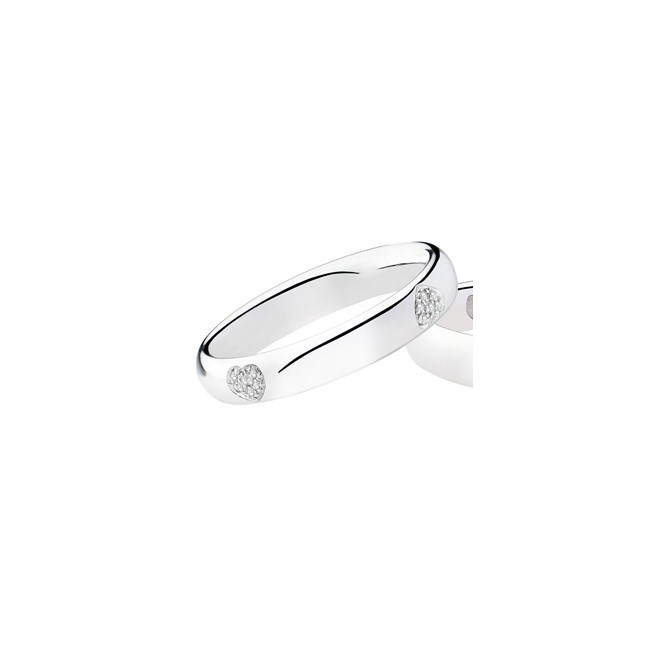 White Gold Woman's wedding ring L2889DB dimananti hearts-Parker