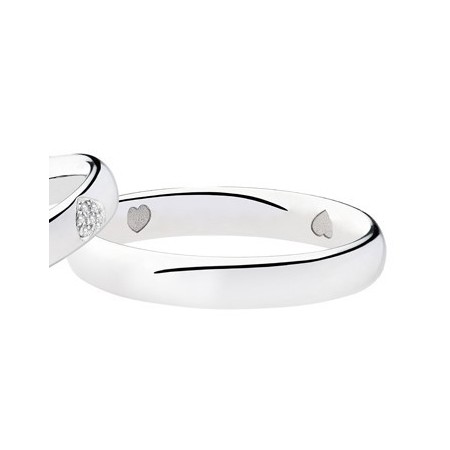 Männer Eheringe white gold Herz-L2889UB Parker