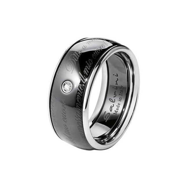 Ring Weissgold und keramische Fragmente Copyright Salvini