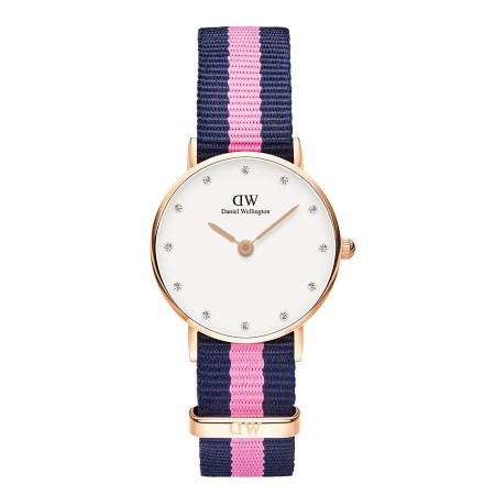 Sehen Sie Daniel Wellington Frau Classy Winchester Rosa Stoff