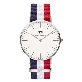 Orologio Daniel Wellington silver Classic Cambridge strisce