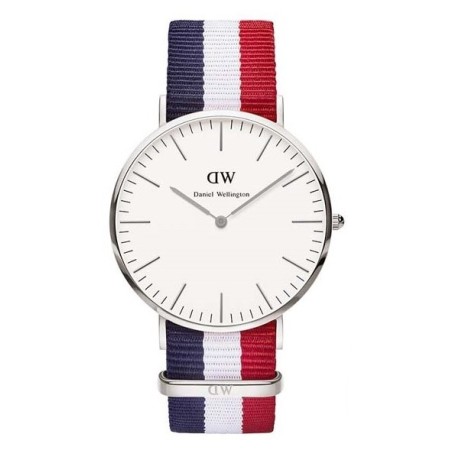 Orologio Daniel Wellington silver Classic Cambridge strisce