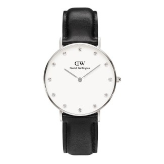 Sehen Sie Daniel Wellington Silber edel Sheffield Vintage Leder