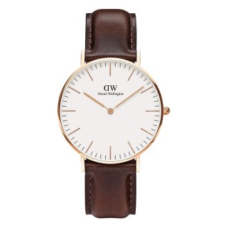 Sehen Sie sich Daniel Wellington Classic Unisex: Bristol Jahrgang stieg