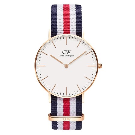 Watch unisex Classic Rosé Daniel Wellington Canterbury strips