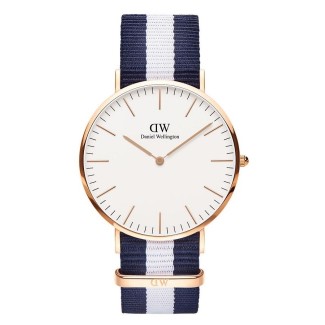 Sehen Sie Daniel Wellington Rose blau unisex Classic Glasgow