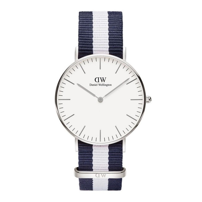 Watch Daniel Wellington unisex silver Classic Glasgow blue