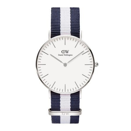 Watch Daniel Wellington unisex silver Classic Glasgow blue