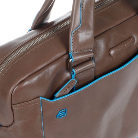 Piquadro folder due manici in pelle-Brown-CA3335B2/TO