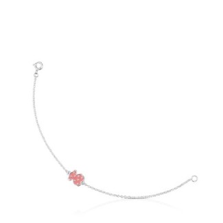 Bracelet silver and enamelled-bear 612,631,540 Tous Face
