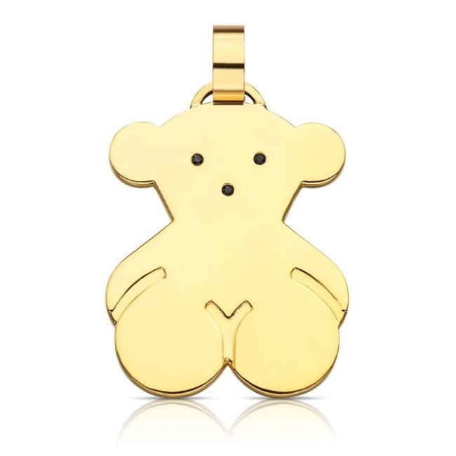 Pendant big gold-plated Silver Bear-Tous 415,904,650