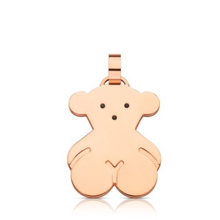 Ciondolo grande Tous Orso in argento rosè - 415904650