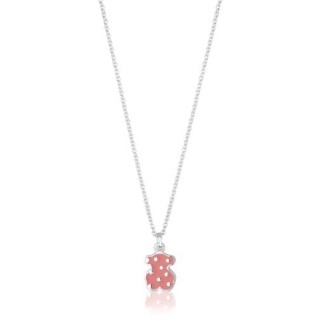 Collana Tous Face con Orso smaltato rosa - 612634630