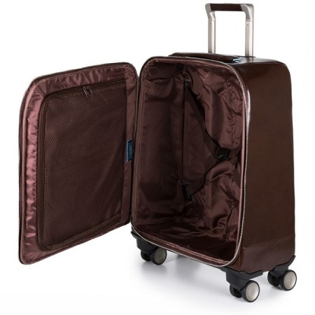 Piquadro cabin upright slim line Blue Square mahogany-BV3849B2/MO