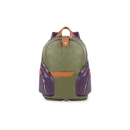 Piquadro Rucksack Klein grün Leder und Coleos-CA3936OS/VE