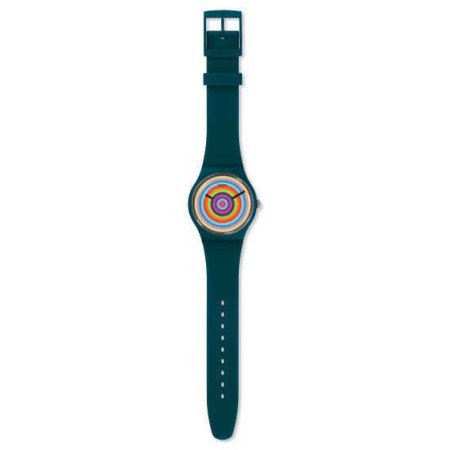 Orologio Colors Toupie Swatch verde ottanio- SUON117