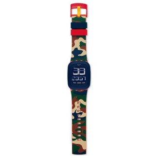 Blaue Camo-SURR104 Digital Watch DESERT STORM-Tarnung