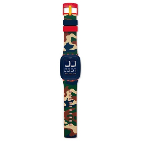 Blaue Camo-SURR104 Digital Watch DESERT STORM-Tarnung