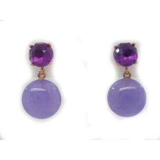 Lulu Jade Ohrringe mit Amethyst und Lavendel Mimi Les