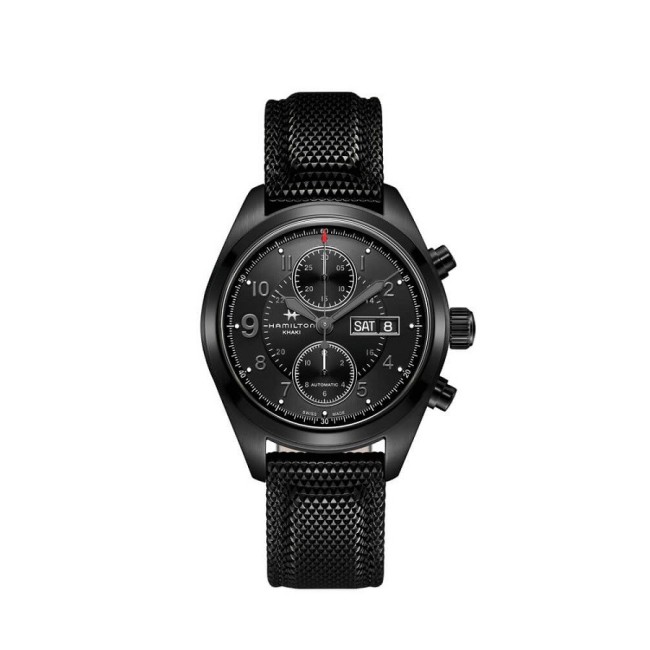 Hamilton Khaki Field schwarz-H71626735 zu sehen