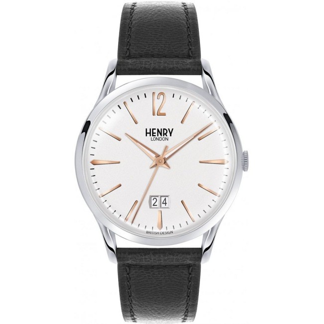 Orologio vintage Henry London Highgate argentato