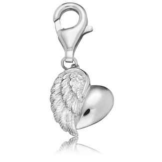 Pendente cuore e ali mini Engelsrufer in argento - ERC-HERTWING
