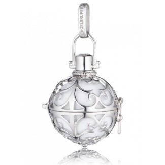 Pendente grande Engelsrufer in argento e sfera bianca - ER01L