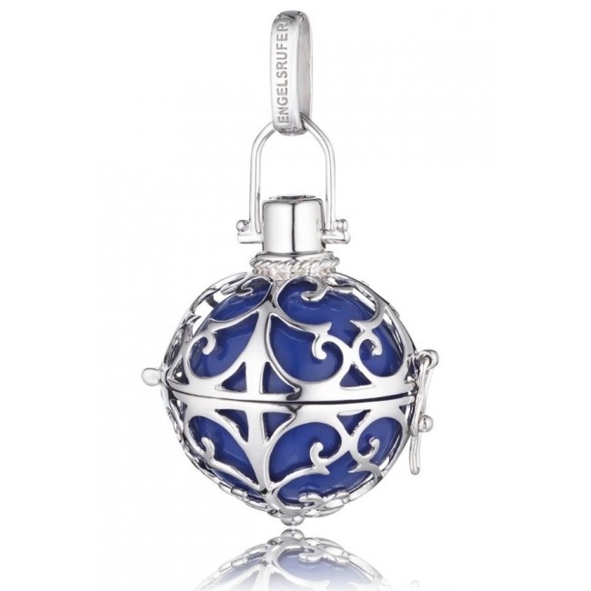 Pendente grande Engelsrufer in argento e sfera blu - ER-07-L
