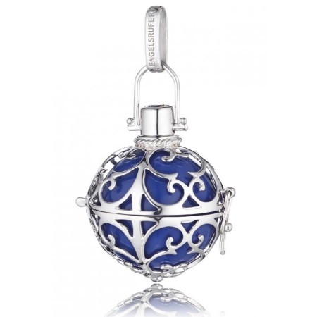 Pendente grande Engelsrufer in argento e sfera blu - ER-07-L