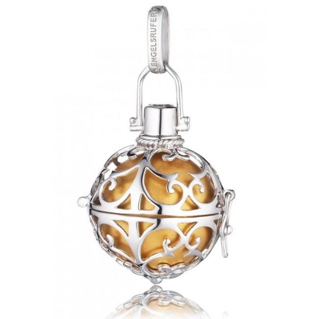 Pendente grande Engelsrufer in argento e sfera dorata - ER-09-L