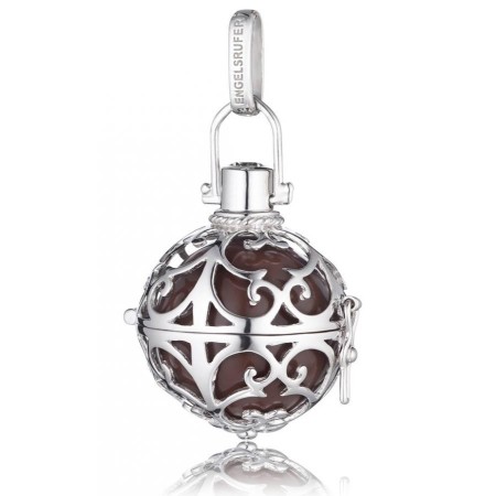 Pendente grande Engelsrufer in argento e sfera marrone - ER03L